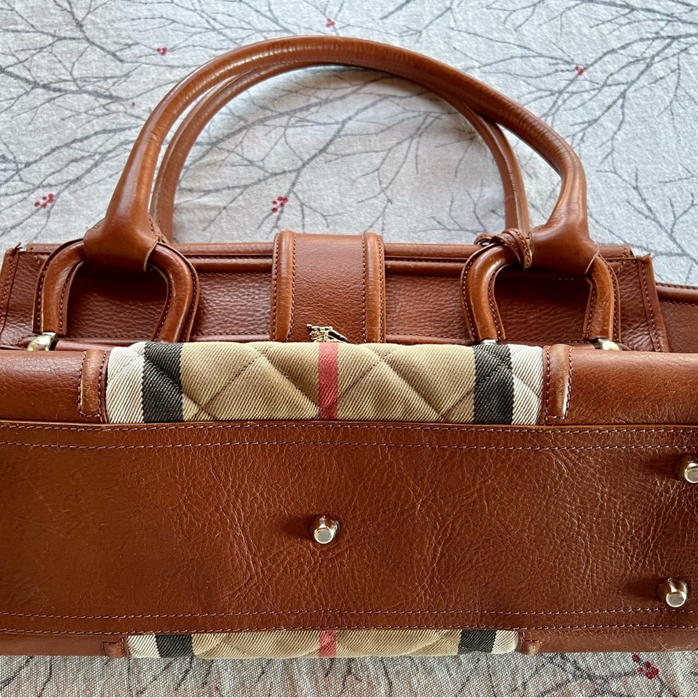 Designer Brown and Tan Women's Bag - Picture 7 of 10